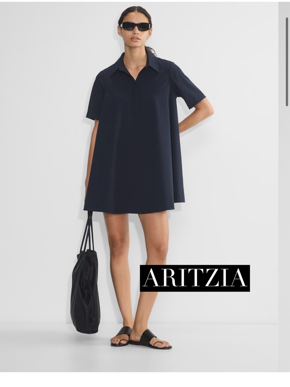 BABATON POPLIN SHIRT DRESS